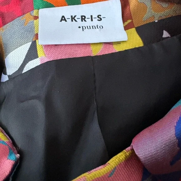 Akris multicolor geometric print blazer - Picture 9 of 11